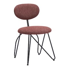 Novi Dining Chair (Set of 2) Maroon Brown