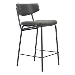 Charon Counter Stool (Set of 2) Vintage Black