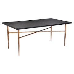 Nida Dining Table Black & Bronze