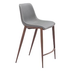 Magnus Counter Stool (Set of 2) Slate Gray & Walnut