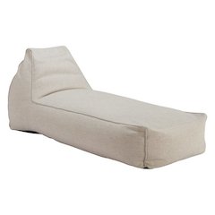 Beige Outdoor Bean Bag Chair Lounger, Modern Waterproof Patio Seat