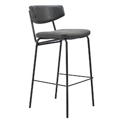 Charon Barstool (Set of 2) Vintage Black
