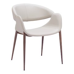 Limay Dining Chair (Set of 2) Beige & Walnut