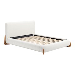 Baris Queen Bed Ivory