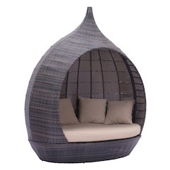 Martinique Beach Daybed Brown & Beige