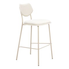 Zeal Barstool (Set of 4) Light Gray & Beige