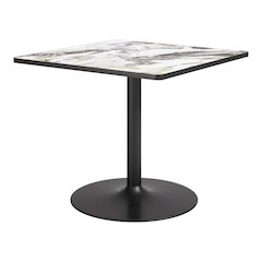Caliza Dining Table Gray & Black