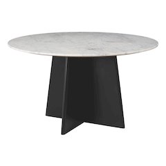 Strela Dining Table White & Black