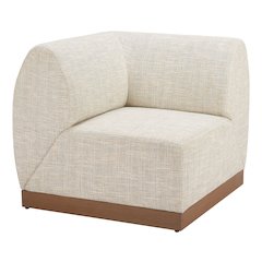 Christy Corner Chair Beige