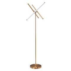 Garza Floor Lamp Brass