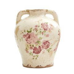 8in. Tuscan Ceramic Floral Print Vase