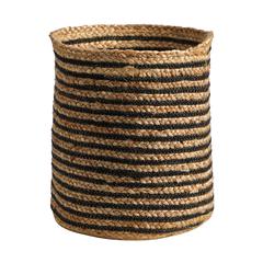 13.5in. Handmade Natural Jute Basket Planter