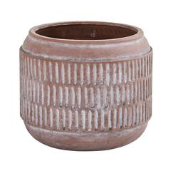 8in. Boho Chic Ceramic Embossed Planter