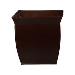 11.75in. Fluted Metal Square Planter