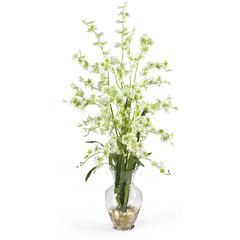 Dancing Lady Liquid Illusion Silk Flower Arrangement, Green