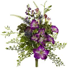9in. Morning Glory Artificial Flower Bundle (Set of 3)