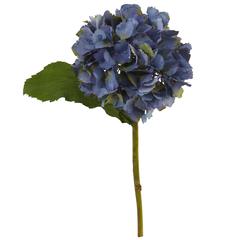 12in. Hydrangea Artificial Flower (Set of 12), Blue