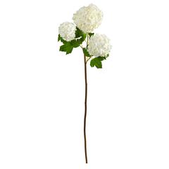 33in. Snowball Hydrangea Artificial Flower (Set of 2)