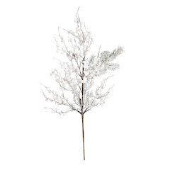 30in. Artificial Flocked Berry Stems, Set of 3