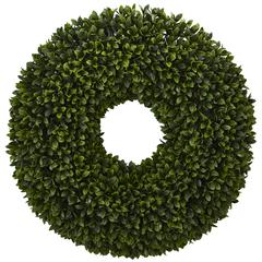 24in. Boxwood Artificial Wreath