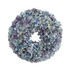 16in. Hydrangea Artificial Wreath