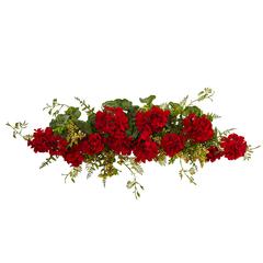 32in. Geranium and Berry Swag