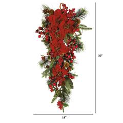 Poinsettia Teardrop