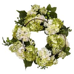 22" Hydrangea Wreath