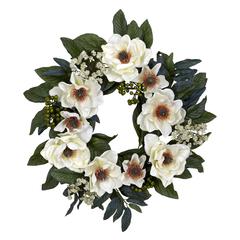 22in. Magnolia Wreath