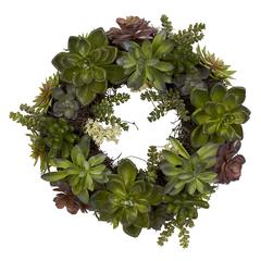 20in. Succulent Wreath