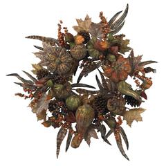 28in. Autumn Pumpkin Wreath