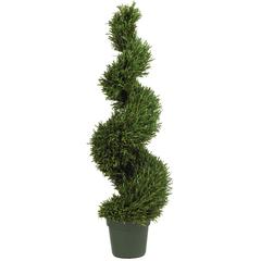 4ft. Rosemary Spiral Silk Tree (Indoor/Outdoor)
