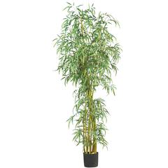 7ft. Curved Slim Bamboo Silk Tree