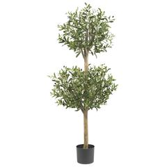 4.5ft. Olive Double Topiary Silk Tree