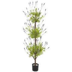 4ft. Lavender Topiary Silk Tree