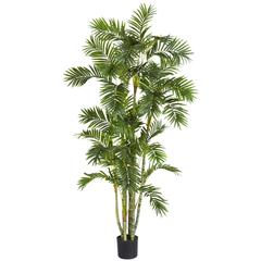 6ft. Areca Palm Silk Tree, Green