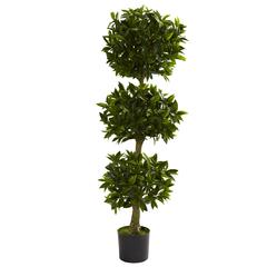 5ft. Triple Bay Leaf Topiary UV Resistant (Indoor/Outdoor)