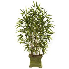 45in. Bamboo Tree with Decorative Planter