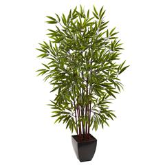 5ft. Bamboo Silk Tree with Planter