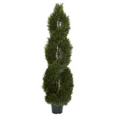 5ft. Pond Cypress Spiral Topiary UV Resistant (Indoor/Outdoor)