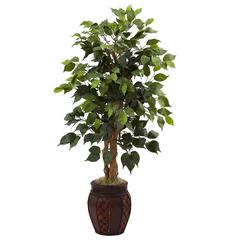 44in. Ficus Tree with Decorative Planter
