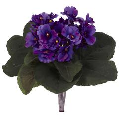 9in. African Violet Artificial Plant (Set of 6)
