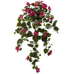 37in. Bougainvillea Hanging Artificial Plant (Set of 2), Beauty