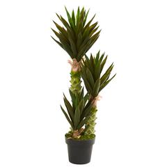 3.5ft. Agave Artificial Plant, Green