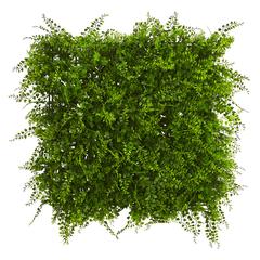 20in. x 20in. Lush Mediterranean Artificial Fern Wall Panel UV Resistant (Indoor/Outdoor)