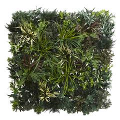 3ft. x 3ft. Greens & Fern Artificial Living Wall UV Resist (Indoor/Outdoor)