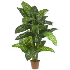 5ft. Dieffenbachia Silk Plant (Real Touch)