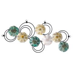 2.5ft. x 1.5ft. Scallop Design Metal Wall Art Decor