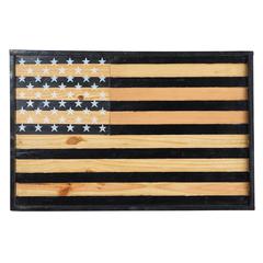 36in. American Wood Flag Wall Decor