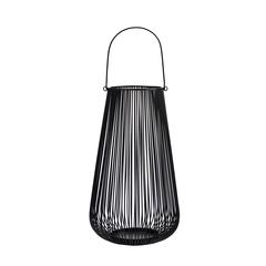 20in. Vintage Black Metal Wire Votive Tea Lantern Candle Holder